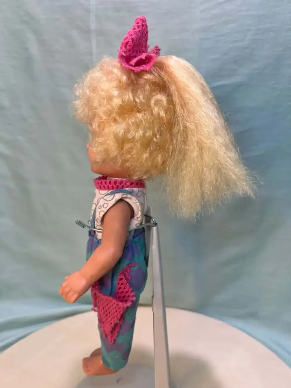 Vintage 1987 Playskool Dolly Surprise Holly Doll-Hair Grows-Works